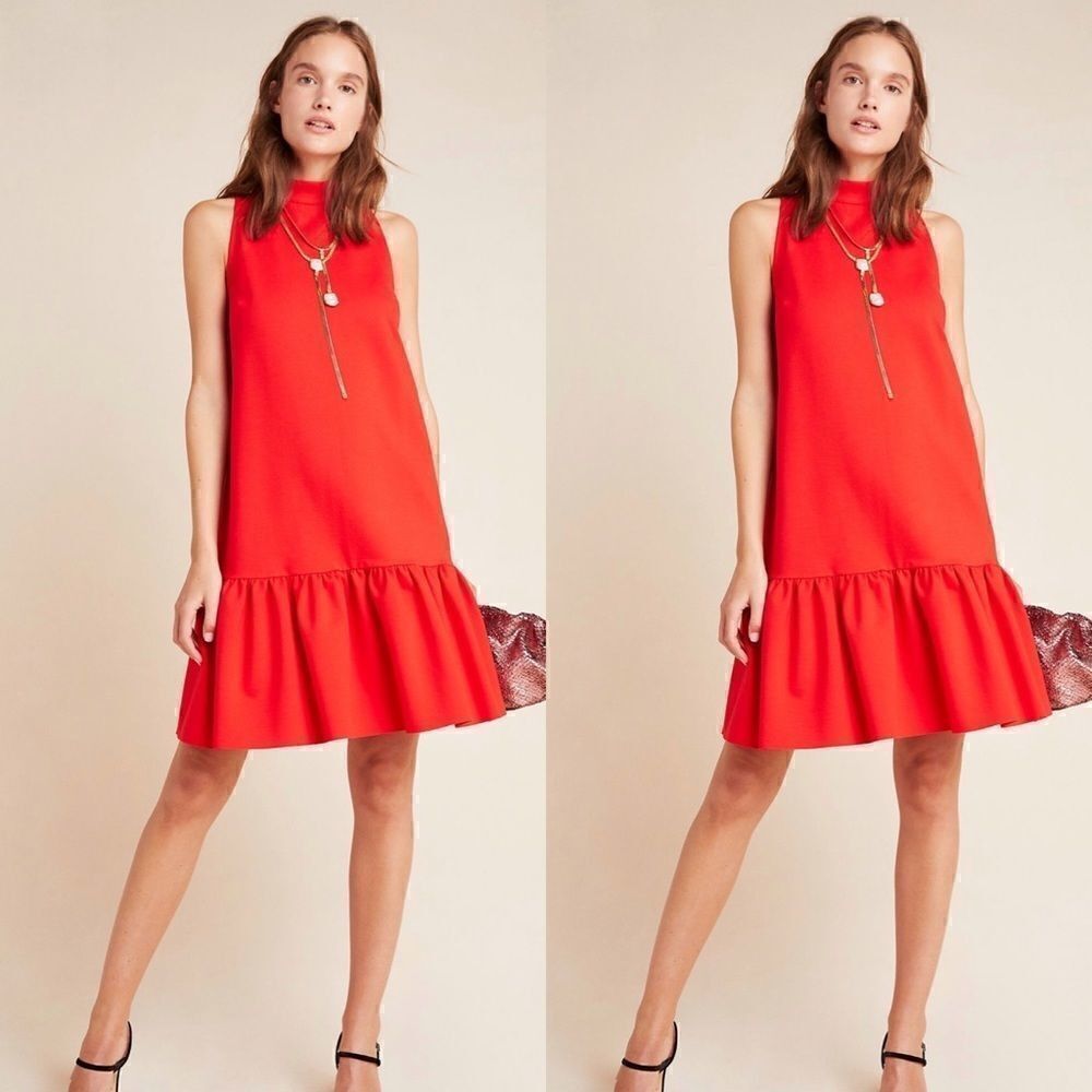 💯 ANTHROPOLOGIE + MAEVE Alissa Swing Dress